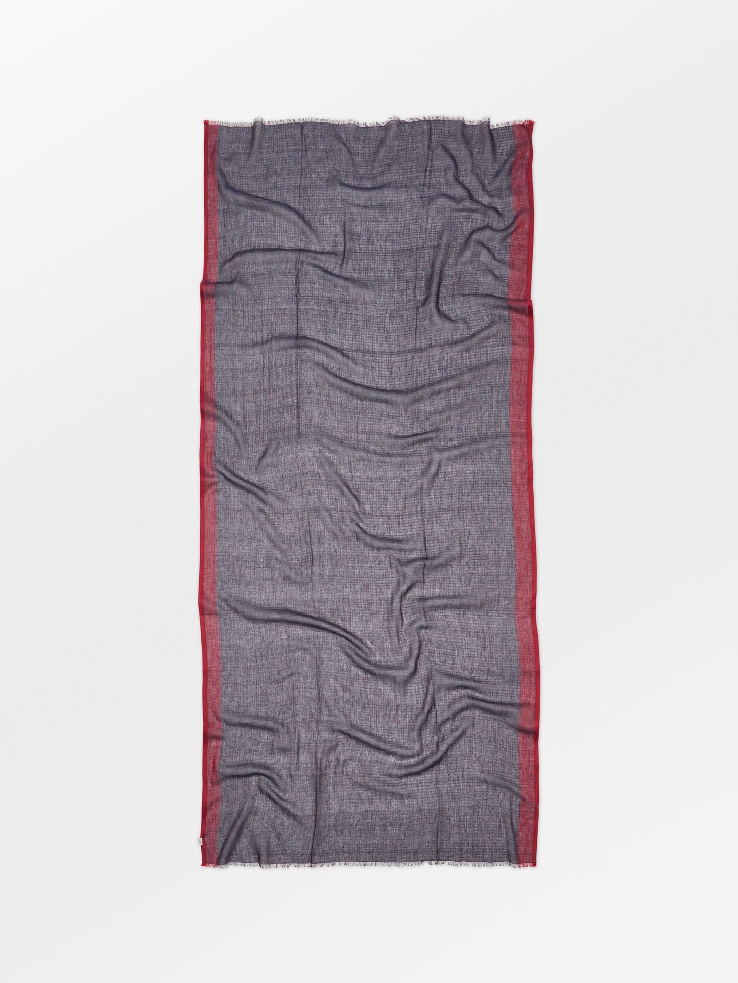 Becksöndergaard, Stripy Cowea Scarf - Adrenaline Red, scarves, archive, archive, scarves, scarves, black week, black week