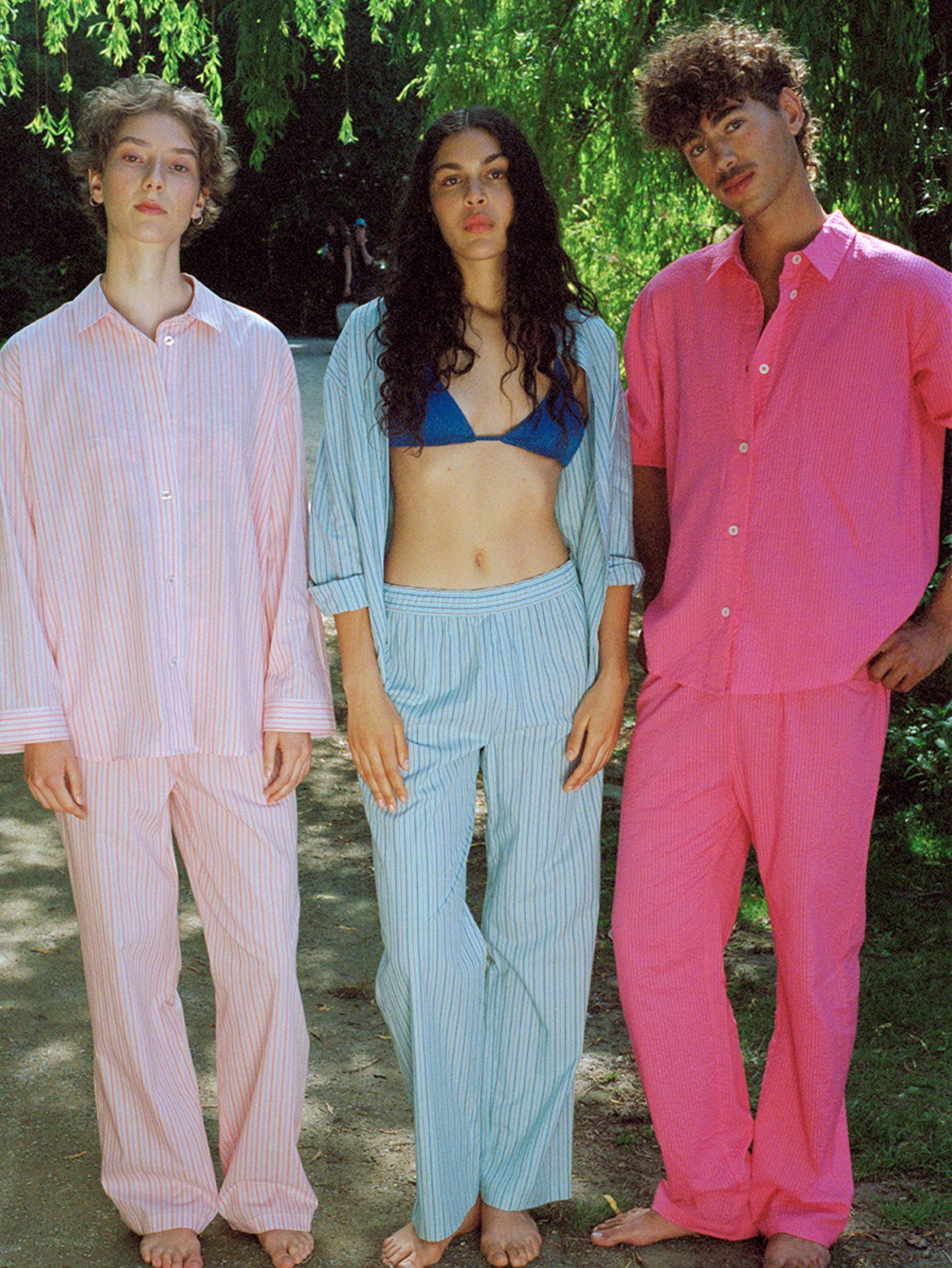 Stripel Pyjamas Set - Pink Clothing BeckSöndergaard