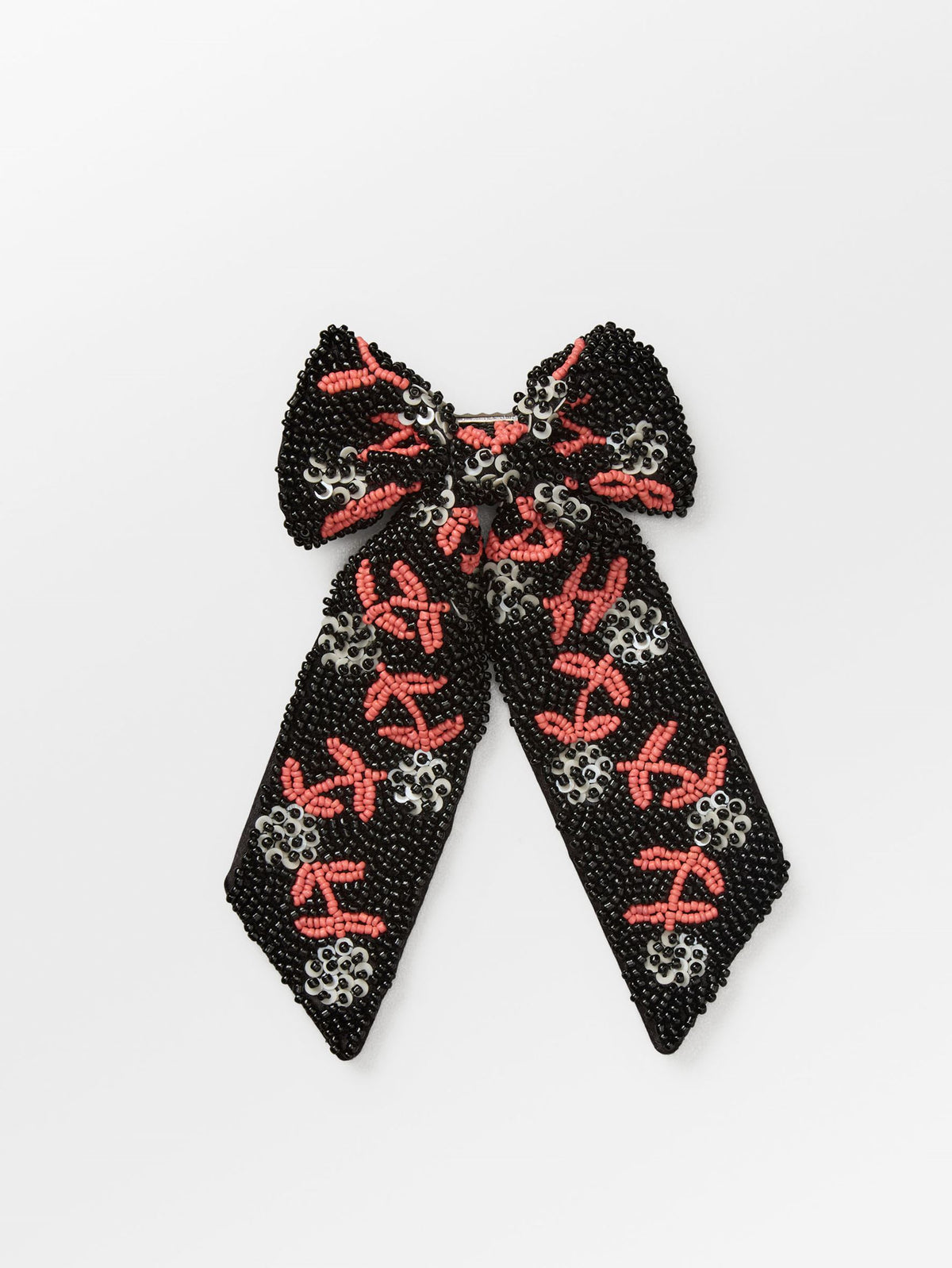 Brombeere Beaded Bow Clip OneSize BeckSöndergaard