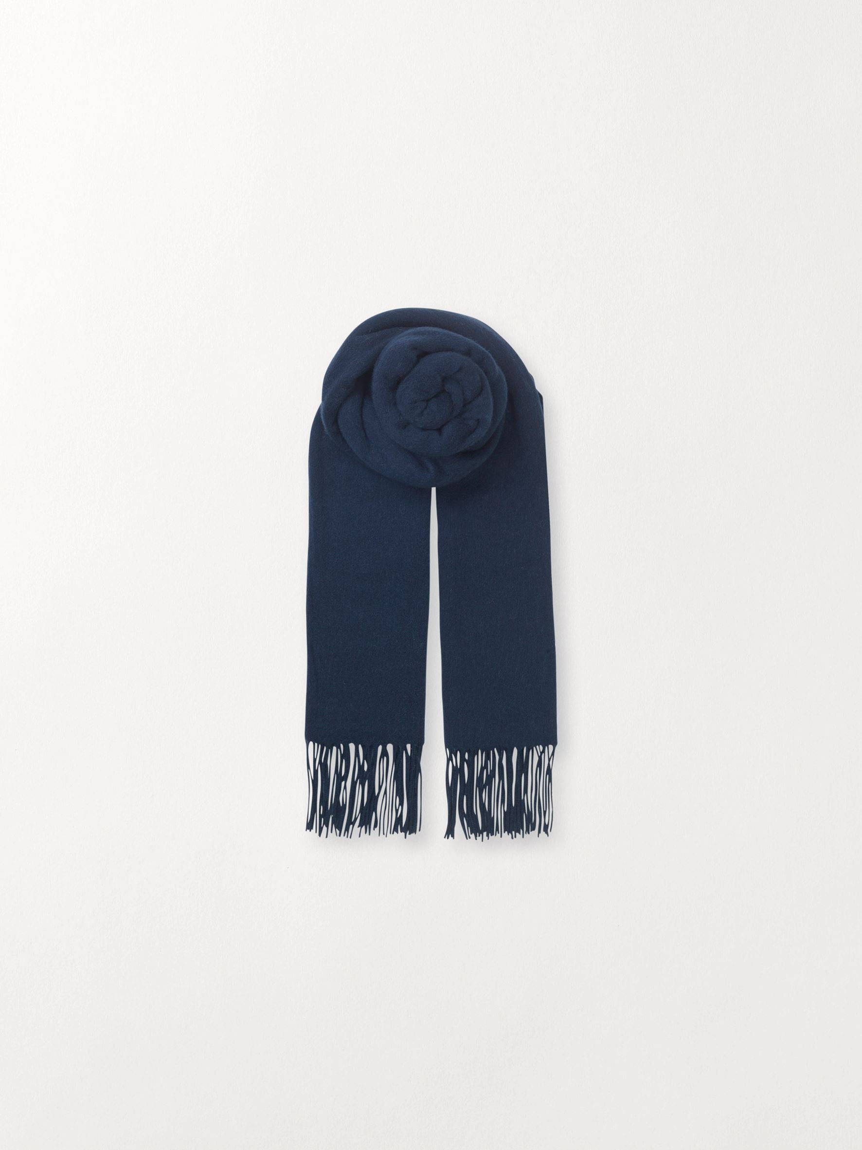 Crystal Edition Wool Scarf - Dark blue OneSize BeckSöndergaard