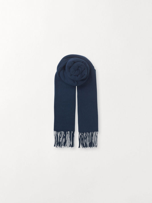 Crystal Edition Wool Scarf - Dark blue OneSize BeckSöndergaard