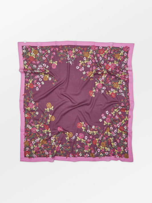 Becksöndergaard, Elyfiora Sico Scarf - Fig Red, scarves, scarves, scarves