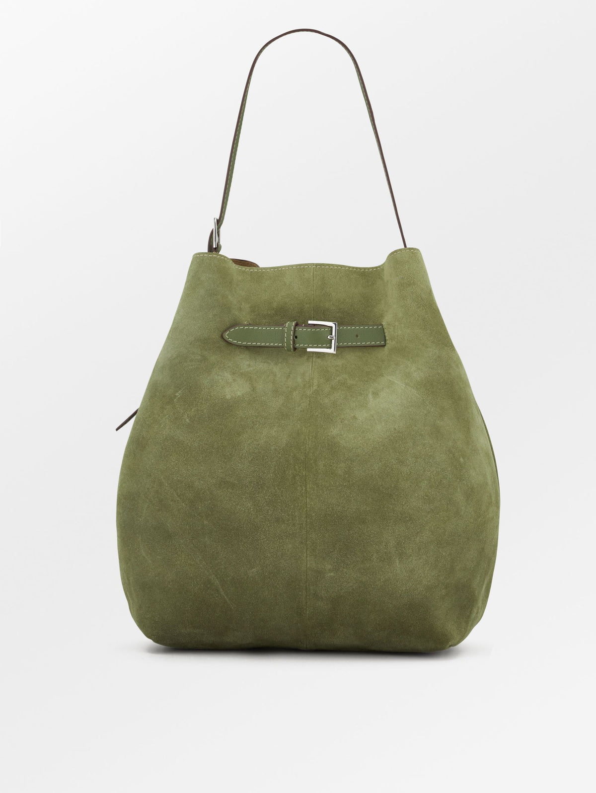 Becksöndergaard, Suede Leah Belted Bag - Avocado Green, bags, spring summer 2027x