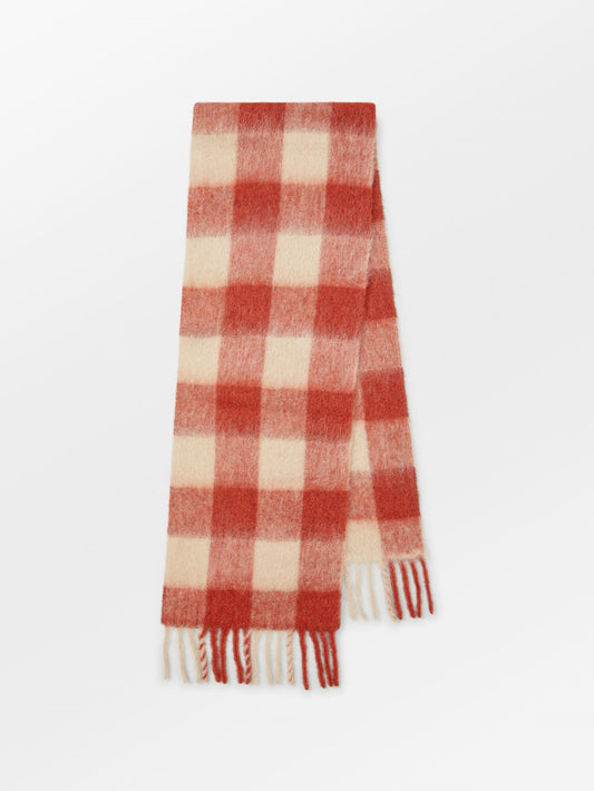 Becksöndergaard, Check Mincho Scarf - Rooibos Orange, archive, archive, sale, sale, winter accessories, winter accessories
