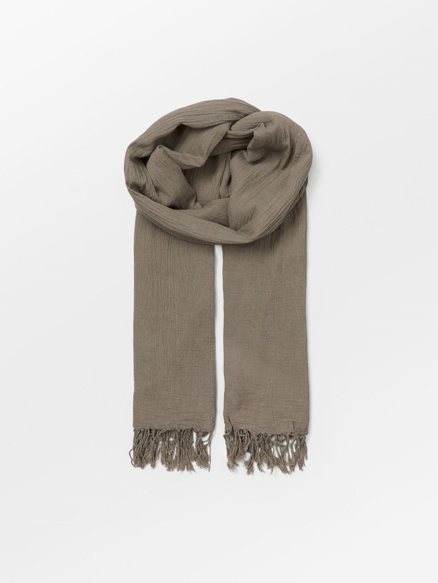 Solid Ilona Scarf - Brown OneSize BeckSöndergaard