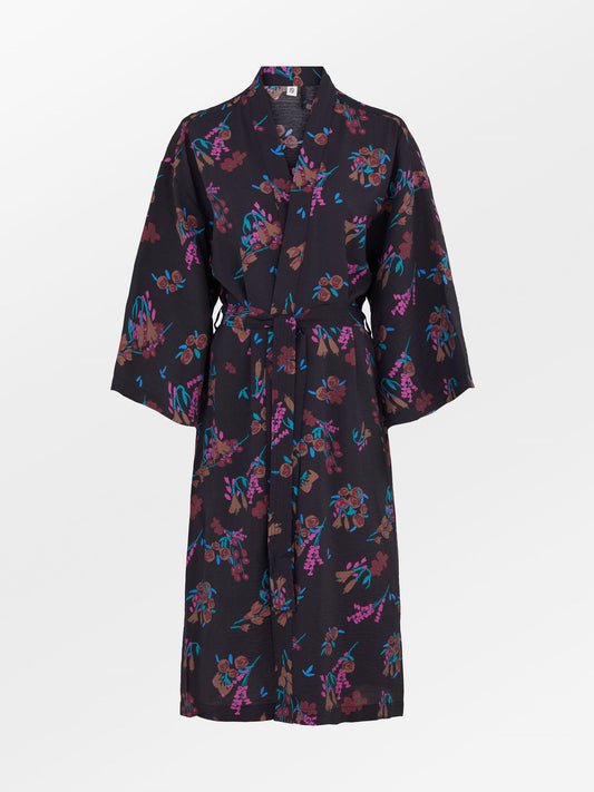 Becksöndergaard, Ivoria Floral Luelle Kimono - Black, archive, homewear, homewear, archive, archive