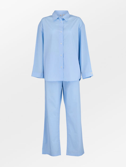 Becksöndergaard, Aura Pyjamas Set - Shirt Blue, homewear, sale, homewear, gifts, sale, gifts