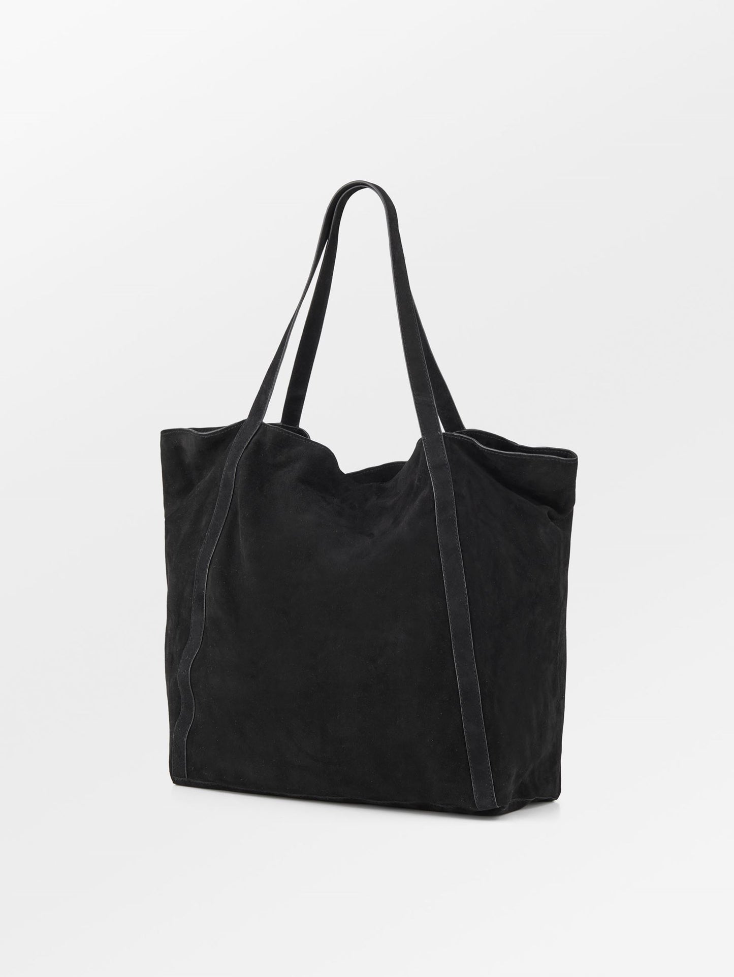 Suede Eden Shopper Bag - Black OneSize BeckSöndergaard