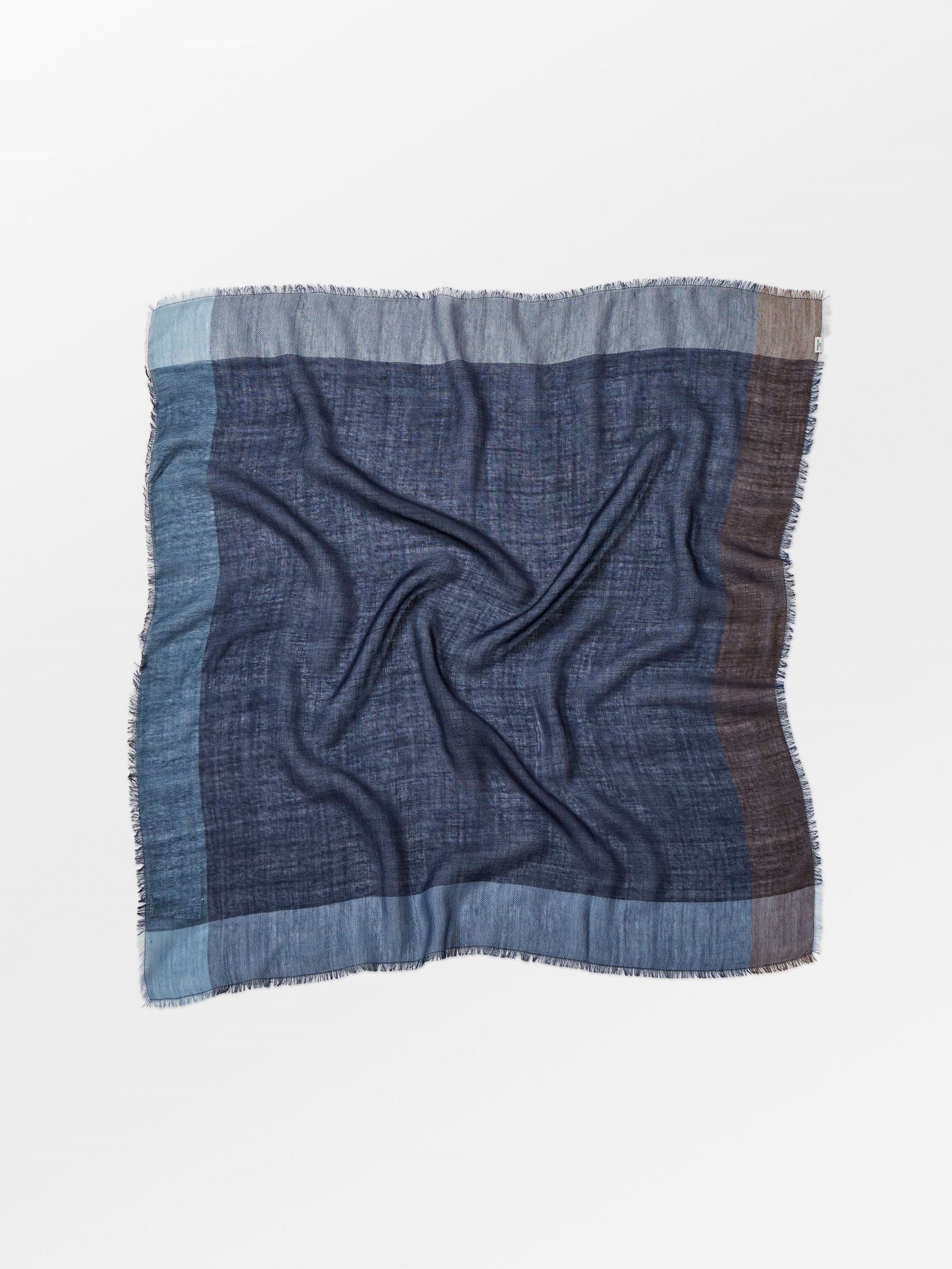 Becksöndergaard, Ekko Wica Big Scarf - Dark Blue, scarves, scarves, sale, sale