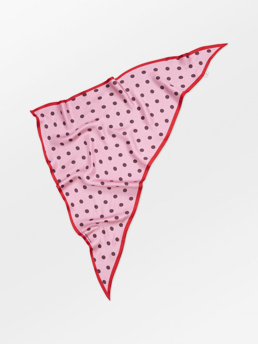 Becksöndergaard, Polka Triangle Sia Scarf - Pink Nectar , scarves, scarves, scarves