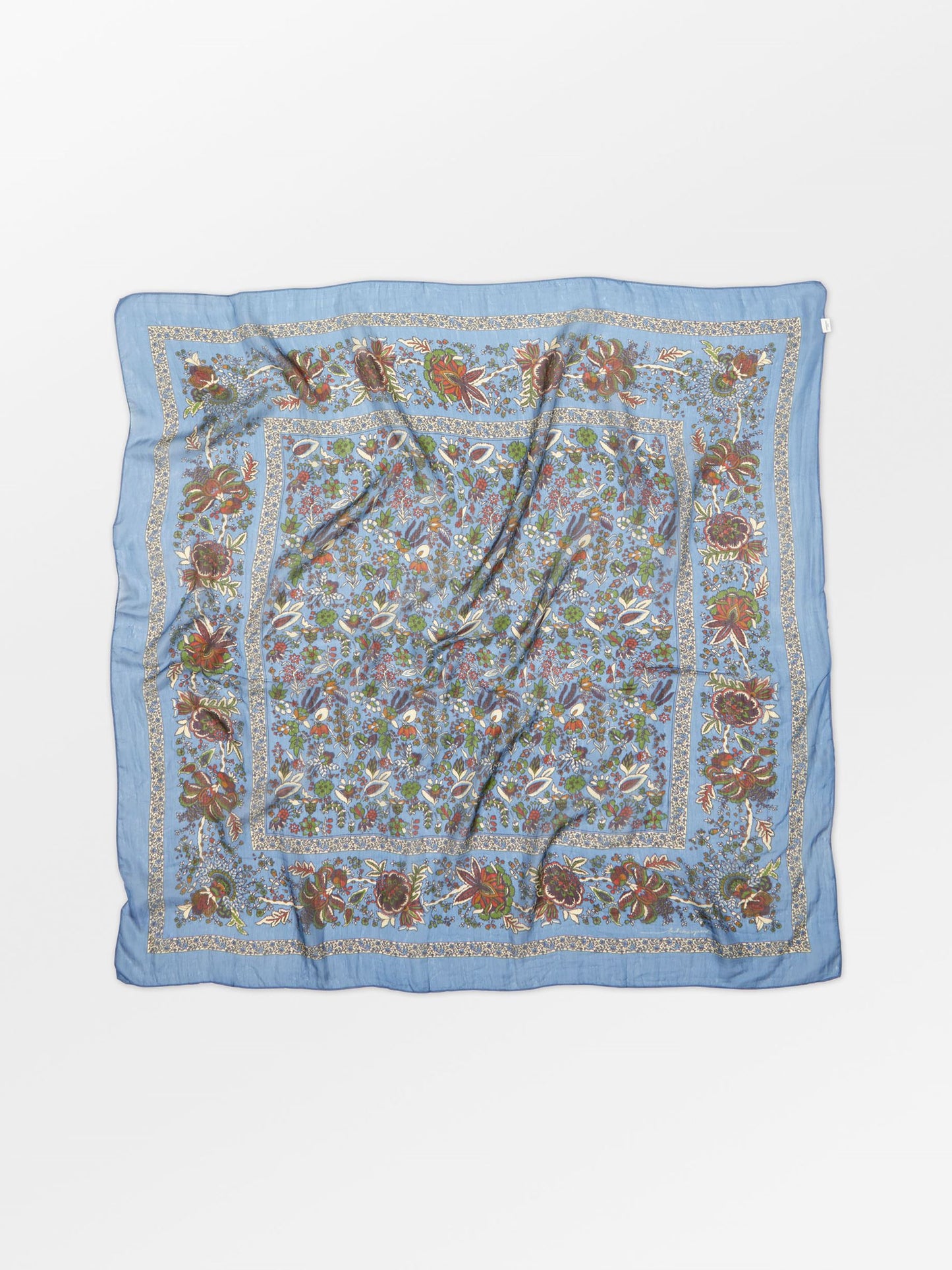 Becksöndergaard, Tapisflora Taby Sia scarf - Windward Blue, scarves, scarves