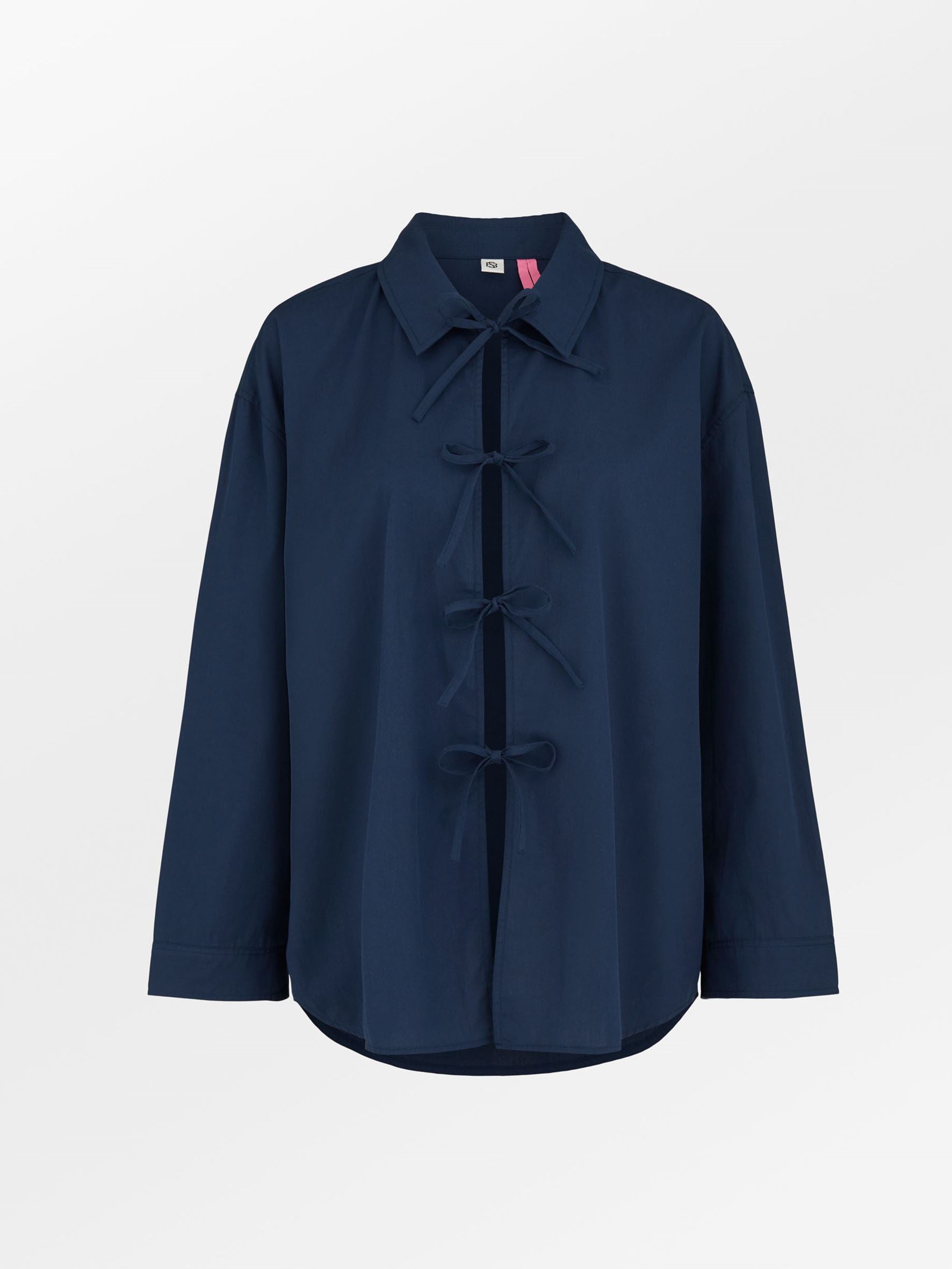 Becksöndergaard, Solid Tiana Shirt - Blue - Dress Blue, archive, homewear, sale, homewear, sale, archive