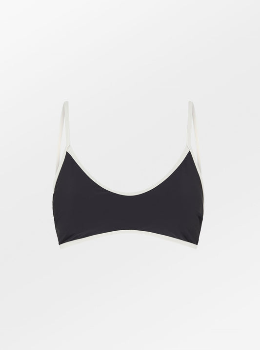 Becksöndergaard, Contrast Bima Bikini Top - Black, swimwear