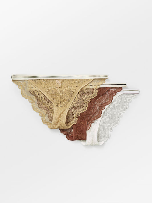 Wave Lace Ray Tanga 3-pack Clothing BeckSöndergaard