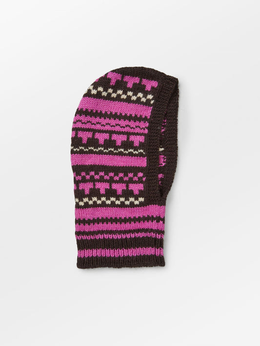 Becksöndergaard, Patternia Knit Balaclava - Deep Orchid Purple, accessories, accessories, winter accessories, accessories, winter accessories