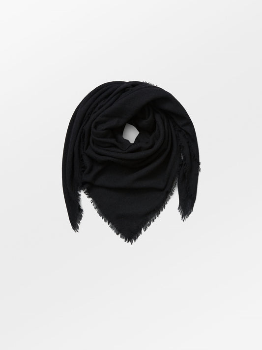 Becksöndergaard, Cashma Scarf - Black/Black, scarves, scarves, winter accessories, winter accessories, scarves, scarves
