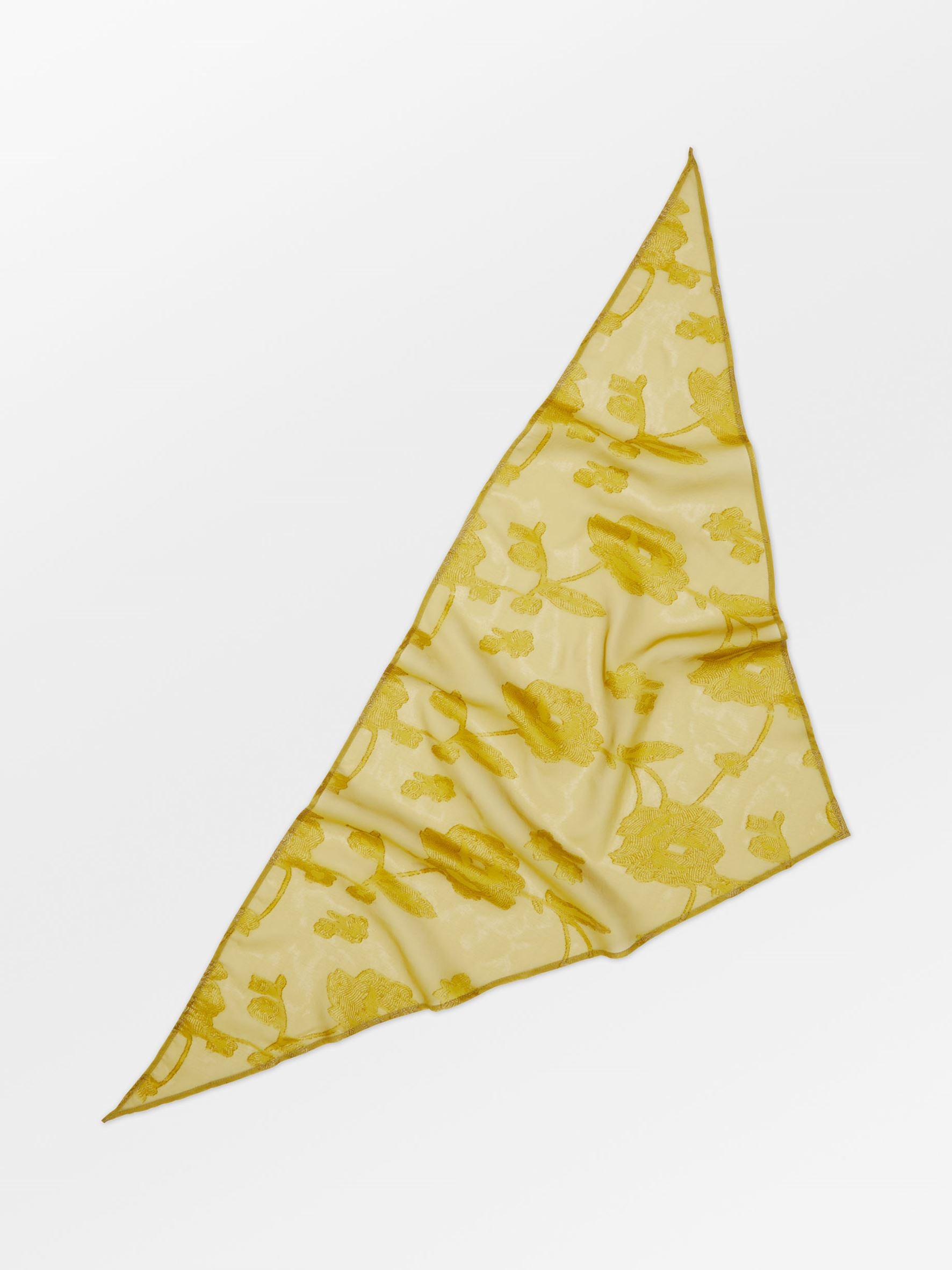 Becksöndergaard, Fina Triangle Scarf - Yellow Olive, onesize