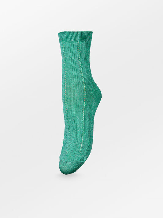 Glitter Drake Sock - Irish Green Socks BeckSöndergaard