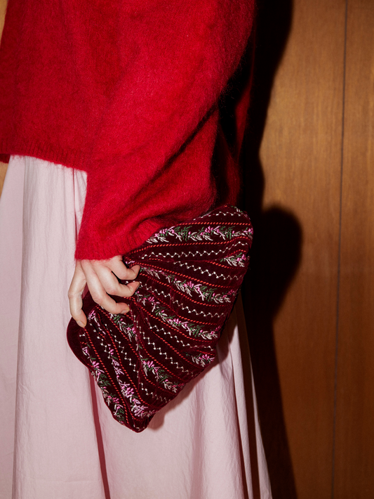 Ribbonia Velvet Bonita Bag OneSize BeckSöndergaard