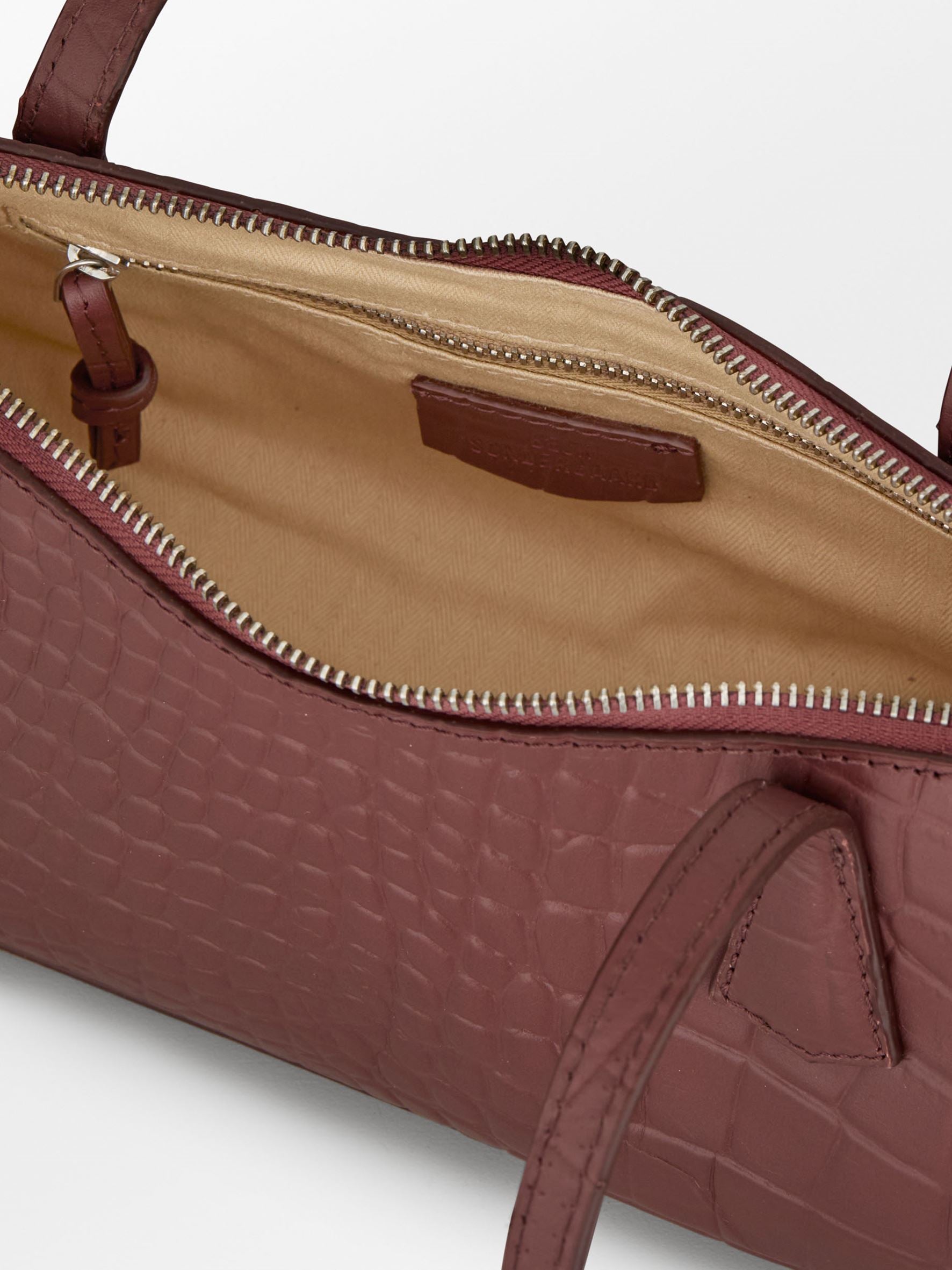 Becksöndergaard, Croc Babette Bag - Russet Brown, bags, archive, bags, archive, bags, black week, black week