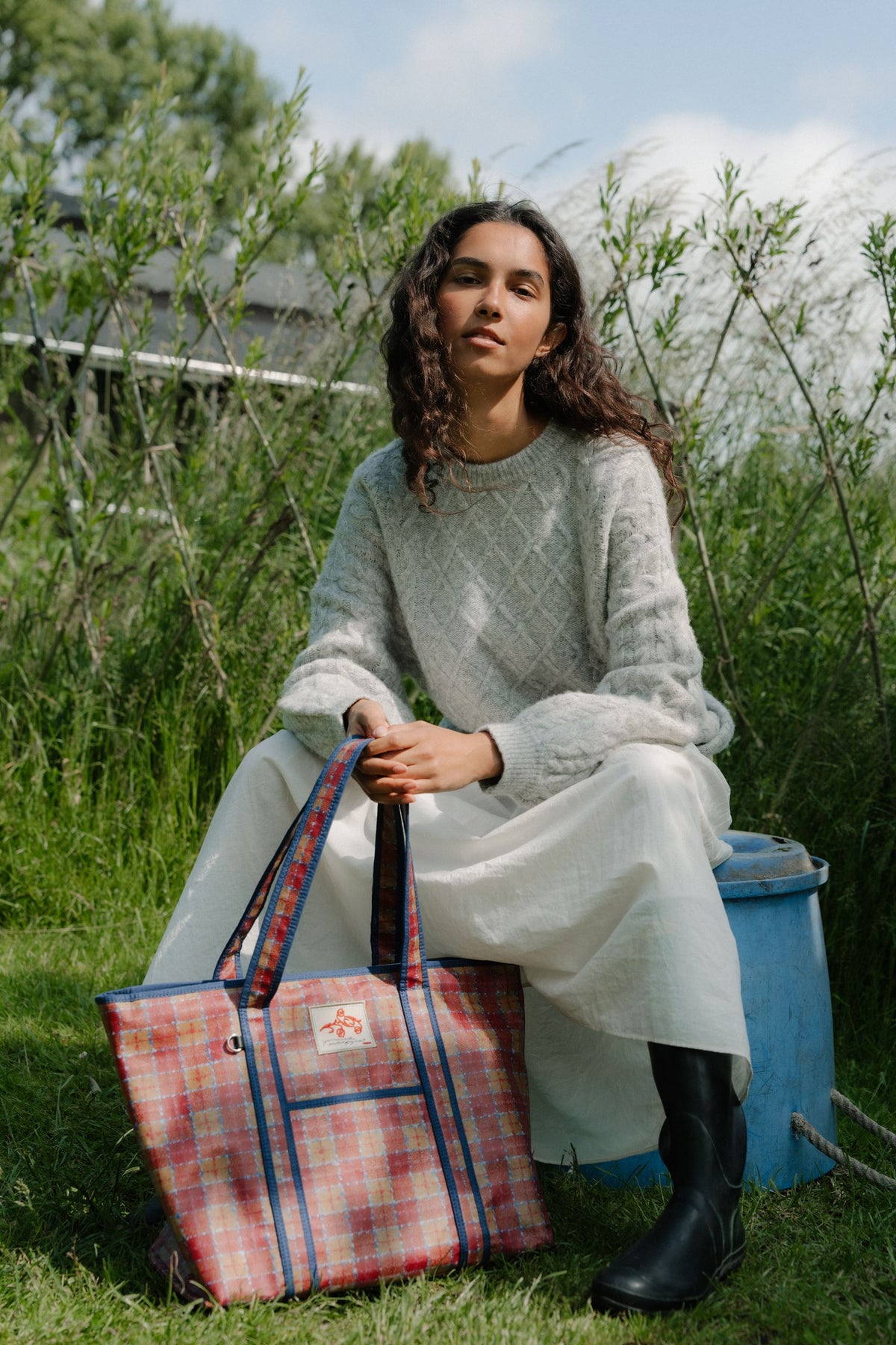 Checky Coated Aubrey Bag OneSize BeckSöndergaard