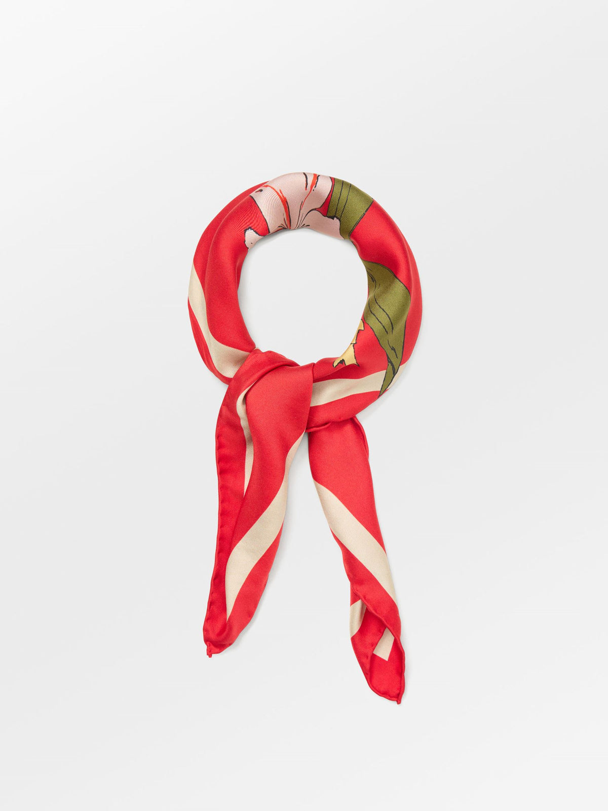 Becksöndergaard, Magna Flower Sia Scarf - Adrenaline Red, scarves, scarves, scarves, scarves, black week