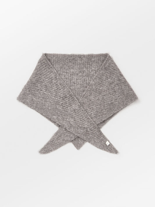 Becksöndergaard, Alpaca-Wool Triangle Scarf - Grey Melange, scarves, scarves, winter accessories, winter accessories, scarves, scarves