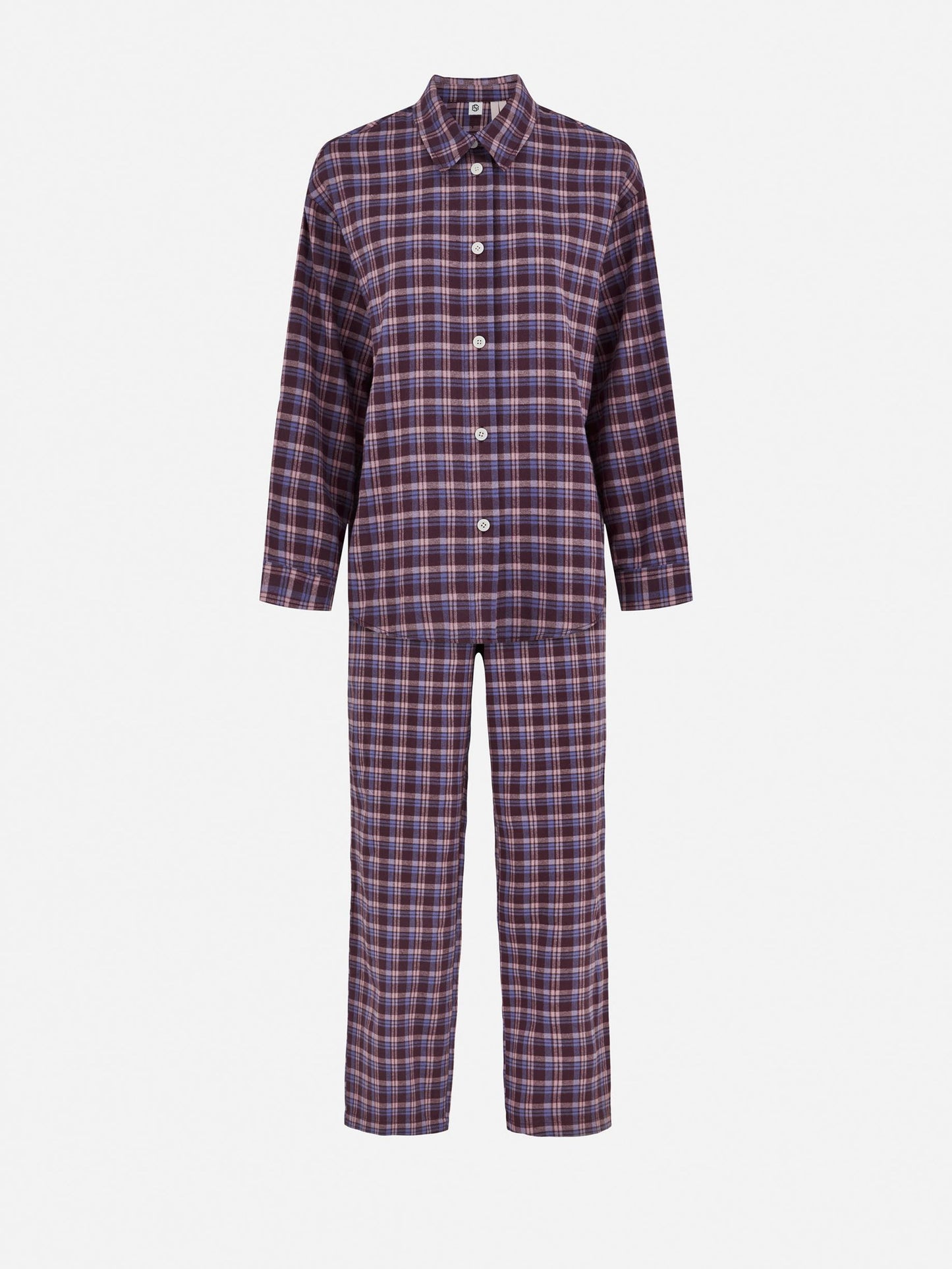 Flannel Pyjamas Set - Burgundy Clothing BeckSöndergaard