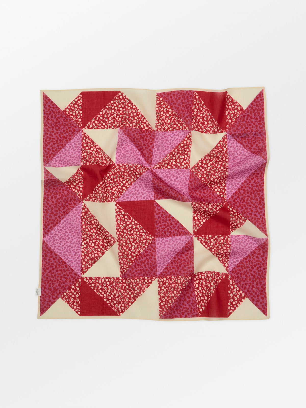 Becksöndergaard, Fiorellino Patchwork Cotta Scarf - Malaga Pink, onesize