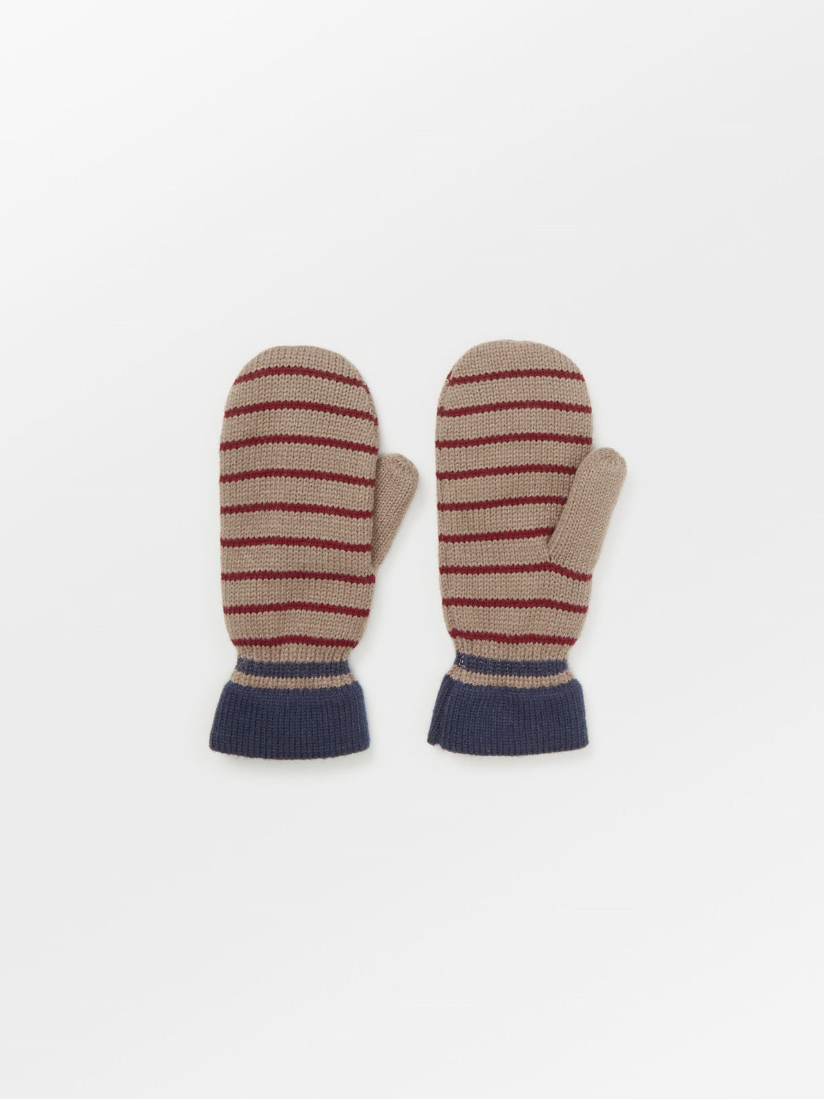 Becksöndergaard, Thin Striped Emerald Mittens - Fungi Brown, accessories, accessories, winter accessories, winter accessories, black week