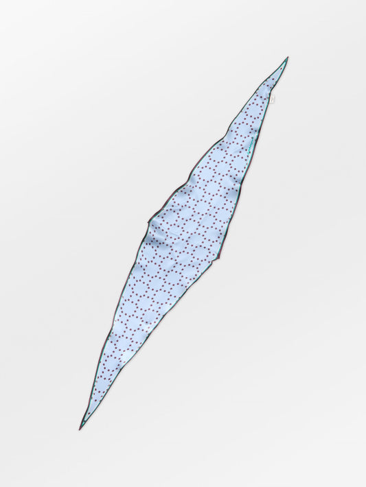 Becksöndergaard, Starlia Grid Diamond Scarf - Skyway Blue, scarves, scarves
