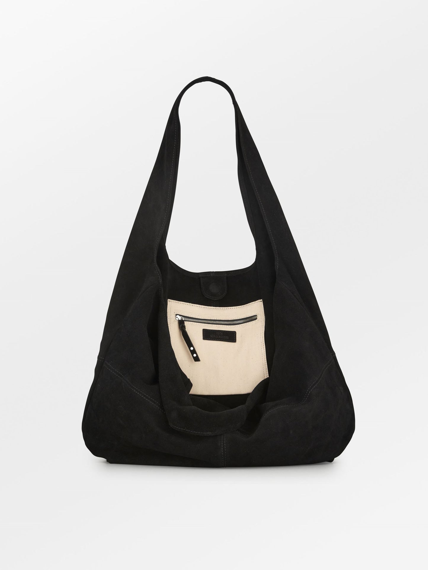 Suede Dalliea Shopper Bag - Black OneSize BeckSöndergaard