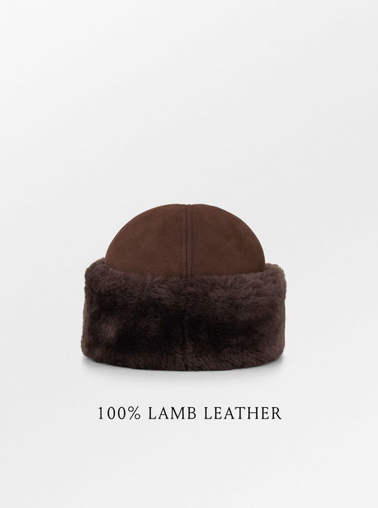 Becksöndergaard, Dora Shearling Hat - Chocolate Torte, accessories, winter accessories, accessories, winter accessories