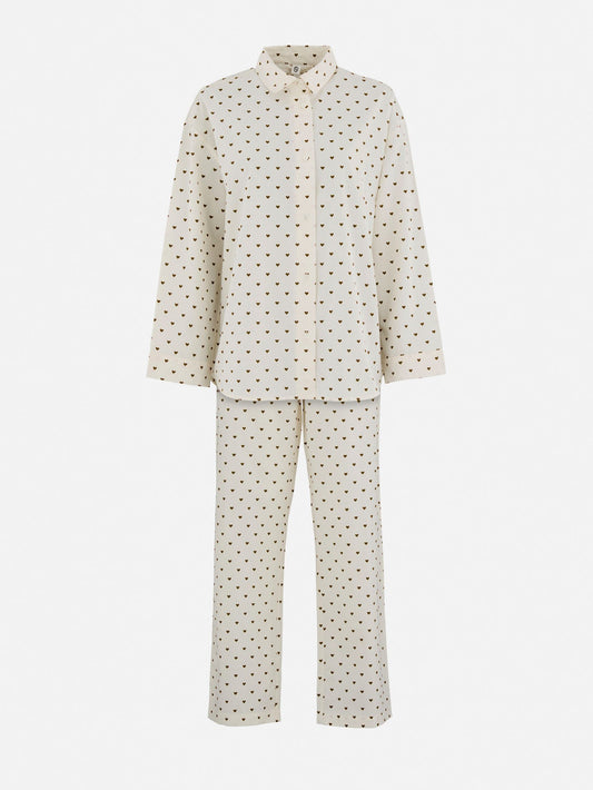 Hearts Pyjamas Set Clothing BeckSöndergaard