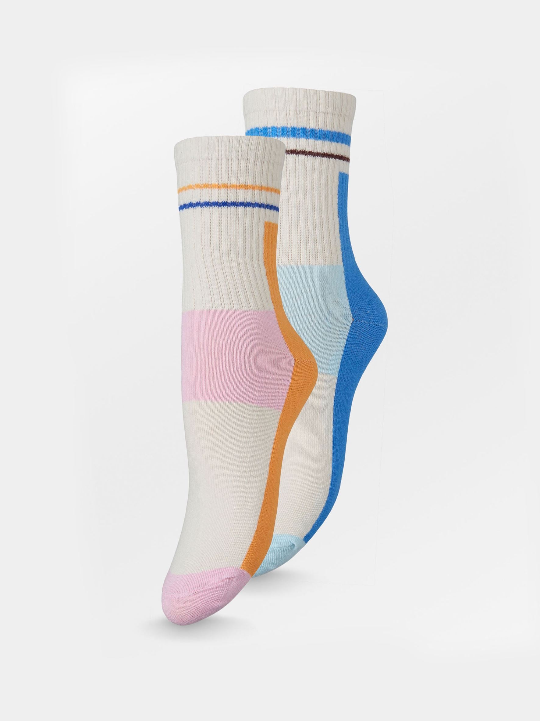 Sporty Block Sock 2 Pack Socks BeckSöndergaard