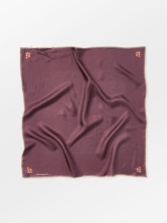 Becksöndergaard, Flotile Stitch Sia Scarf - Maroon Brown, scarves, scarves, winter accessories, winter accessories