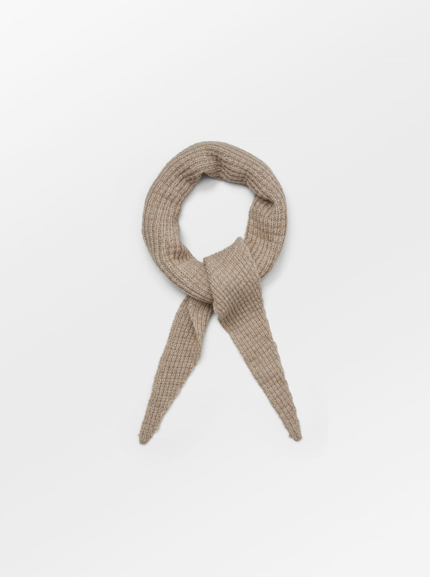 Becksöndergaard, Matty Triangle Scarf  - Dark Beige Melange, archive, archive, sale, sale, gifts