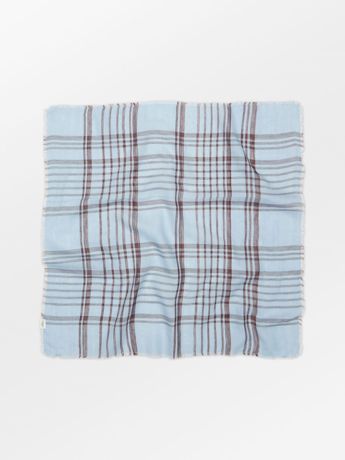 Becksöndergaard, Grid Cowea Scarf - Skyway Blue, scarves, scarves