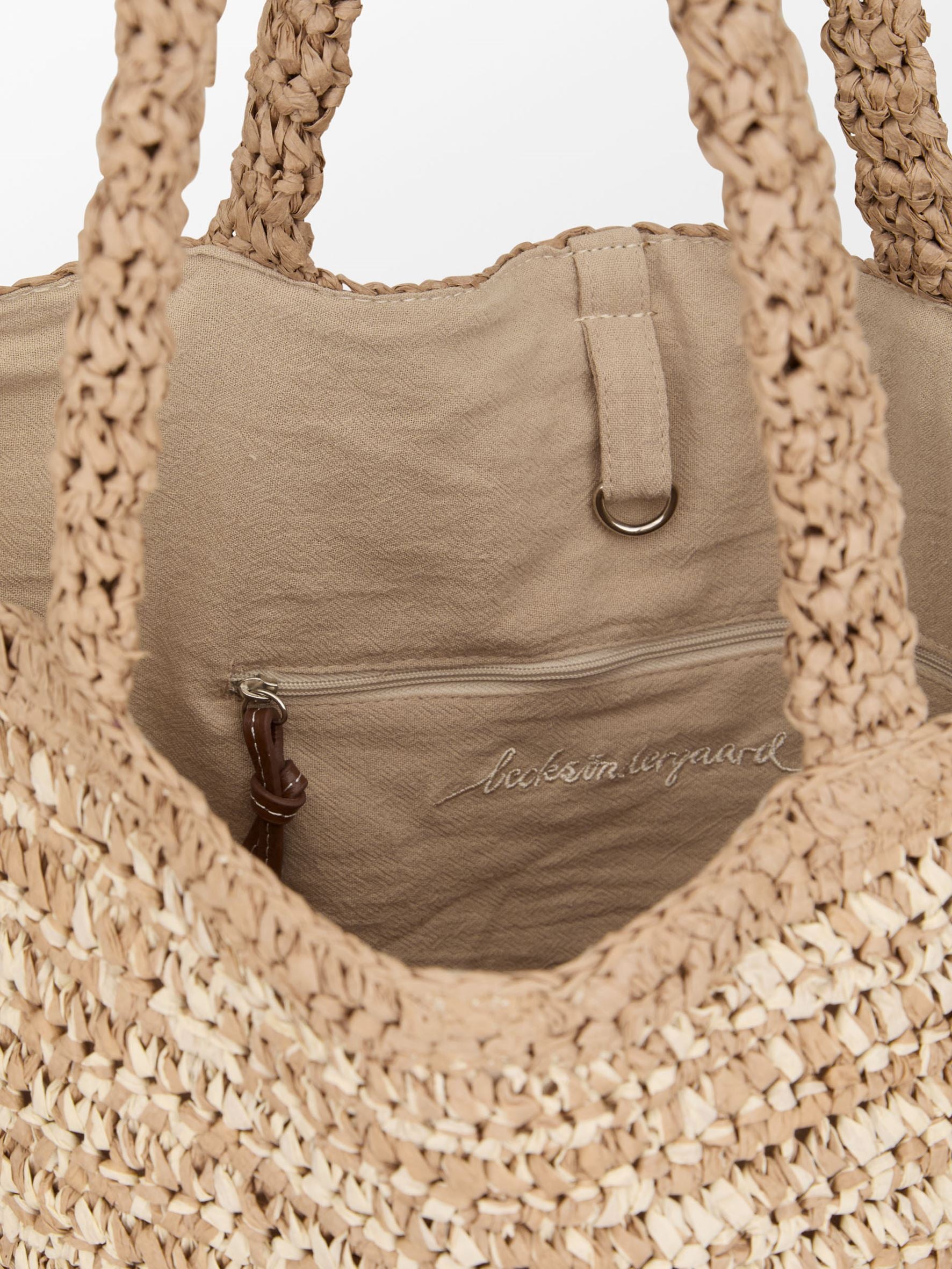 Paper Straw Tota Bag OneSize BeckSöndergaard