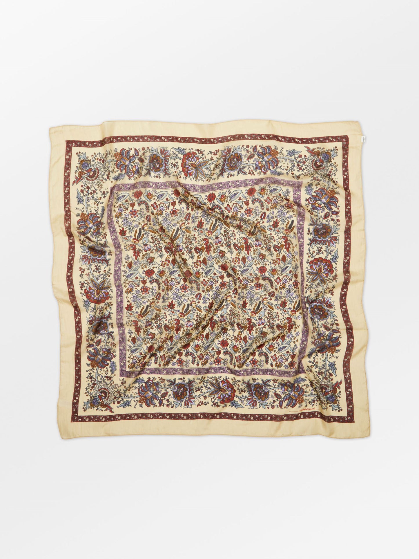 Becksöndergaard, Tapisflora Taby Sia scarf - Rutabaga White, scarves, scarves