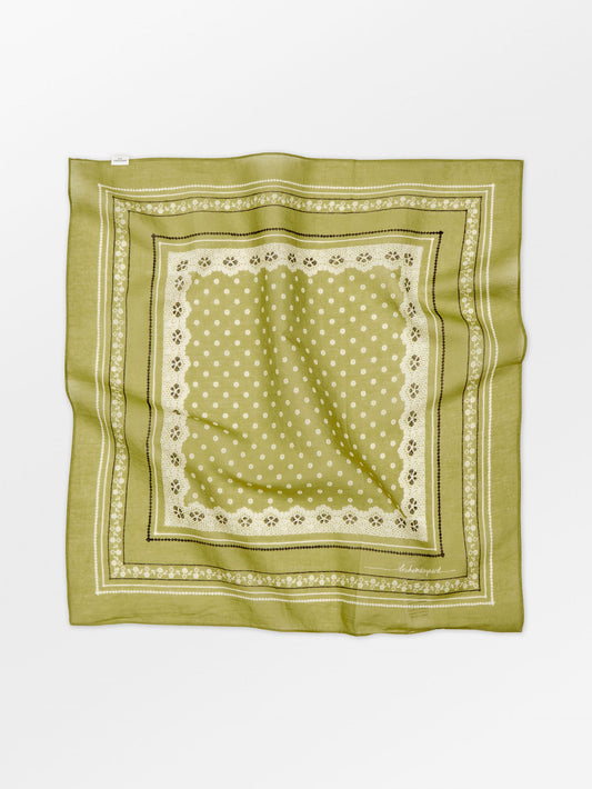 Becksöndergaard, Lacia Cotta Scarf - Golden Cypress Green, scarves, scarves, scarves, scarves, black week, black week