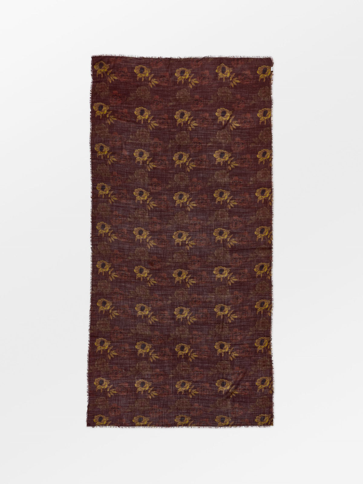 Becksöndergaard, Magna Flower Siw Scarf - Chocolate Brown, scarves, scarves, black week