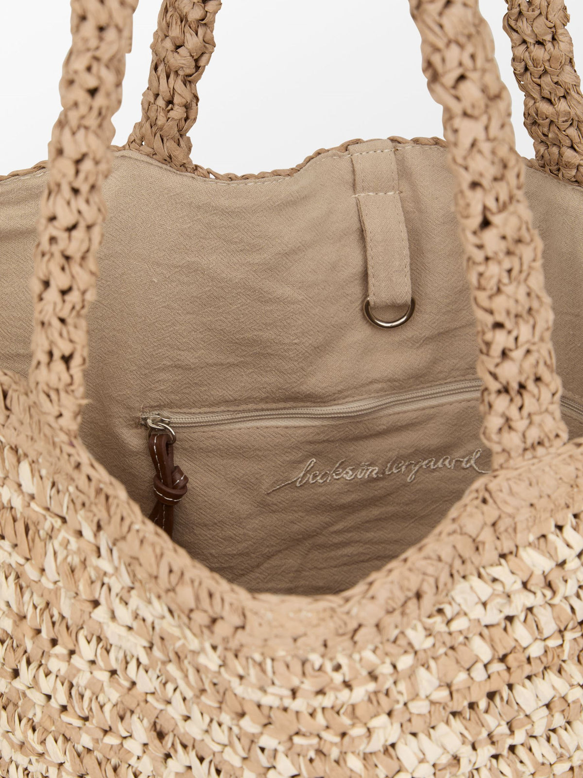 Paper Straw Tota Bag OneSize BeckSöndergaard