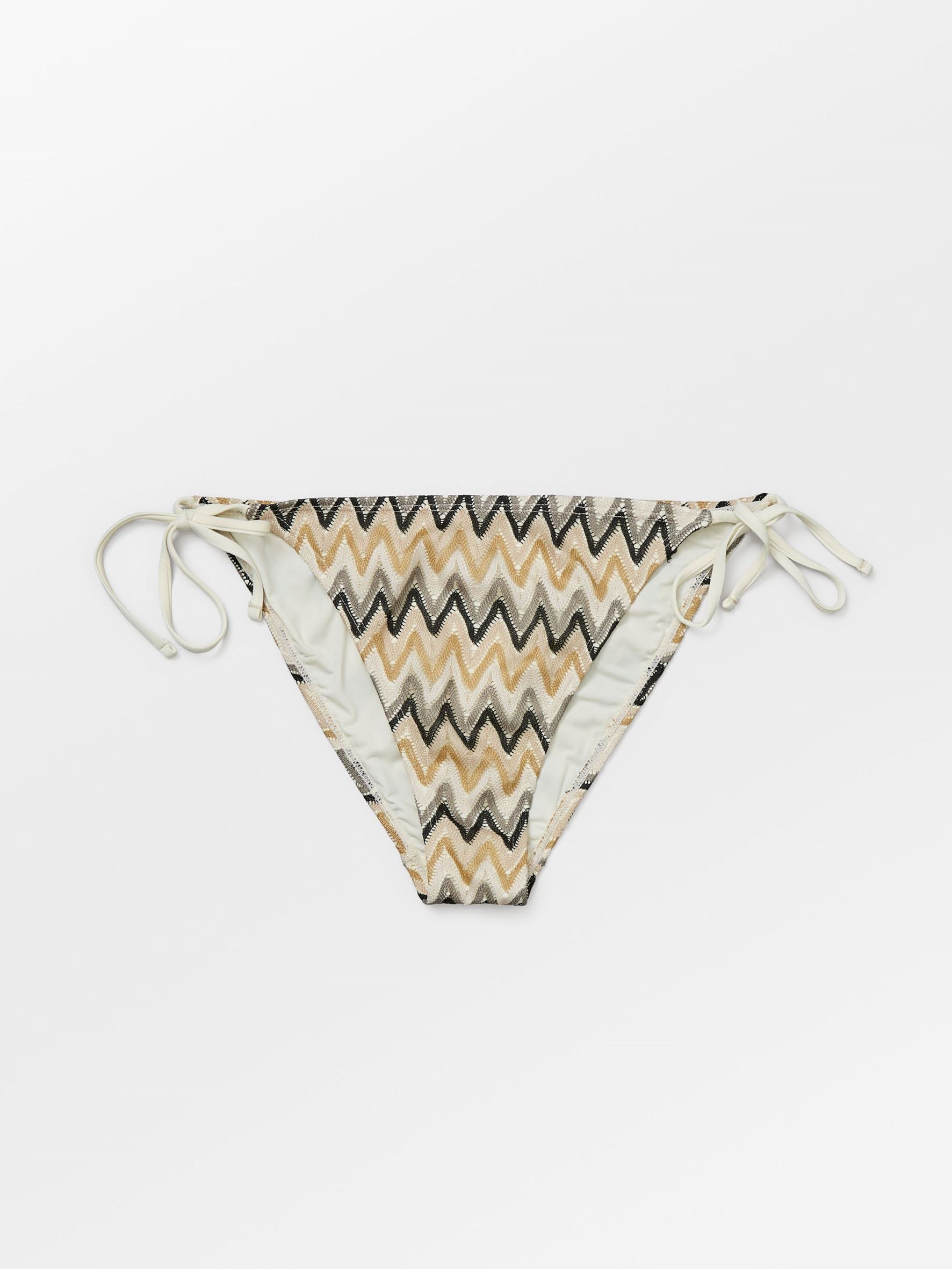 Amber Bikini Bottom - Beige/Sort Clothing BeckSöndergaard