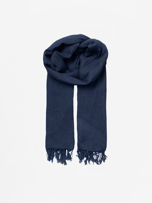 Solid Ilona Scarf - Navy OneSize BeckSöndergaard