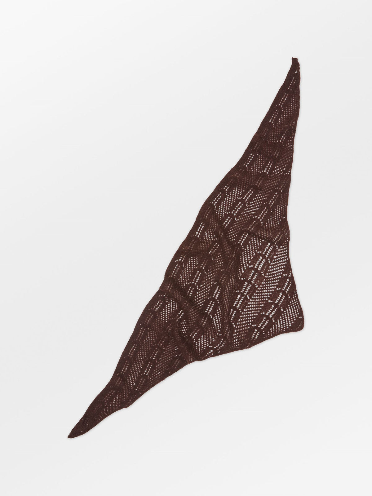 Becksöndergaard, Knitia Triangle Scarf - Hot Fudge Brown, scarves, scarves, scarves