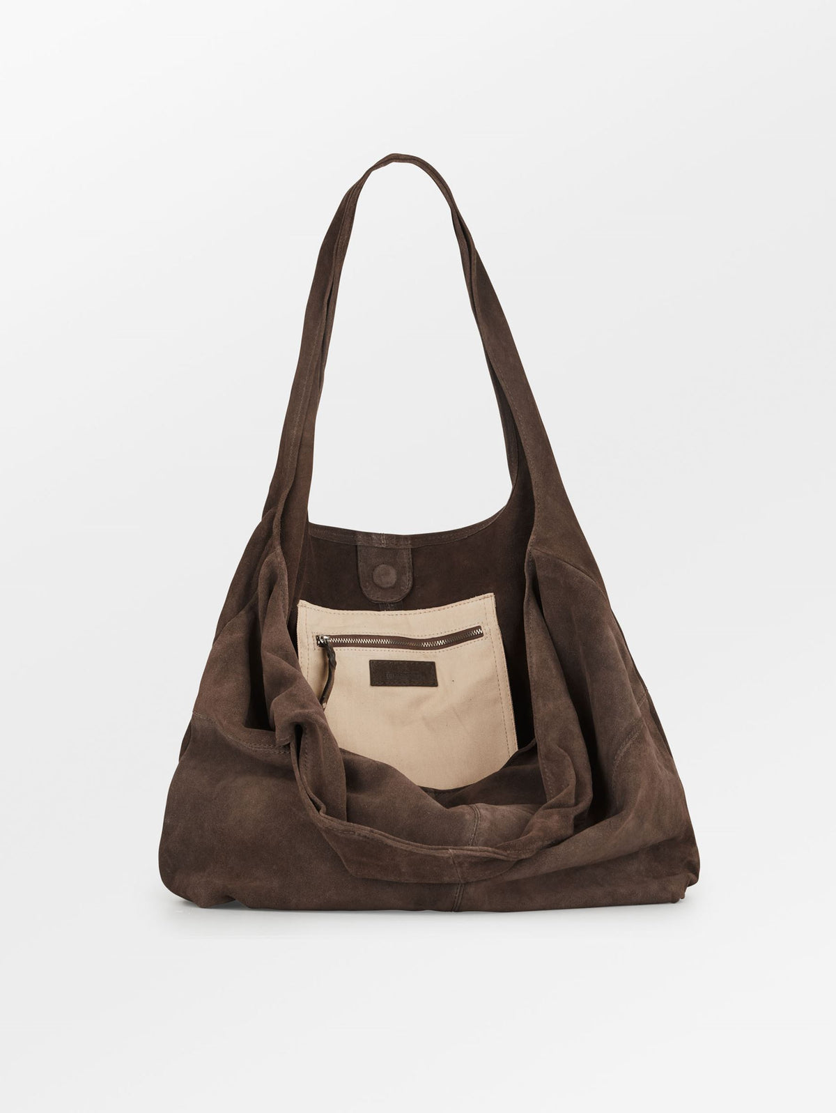 Suede Dalliea Shopper Bag - Dark Brown OneSize BeckSöndergaard