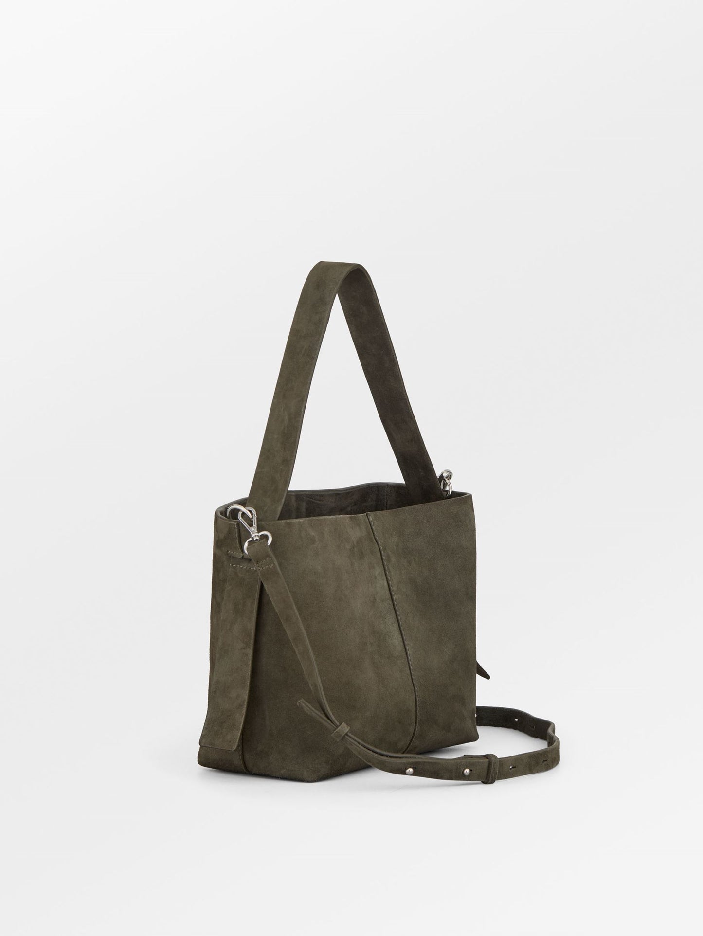 Suede Fraya Small Crossbody Bag - Green OneSize BeckSöndergaard