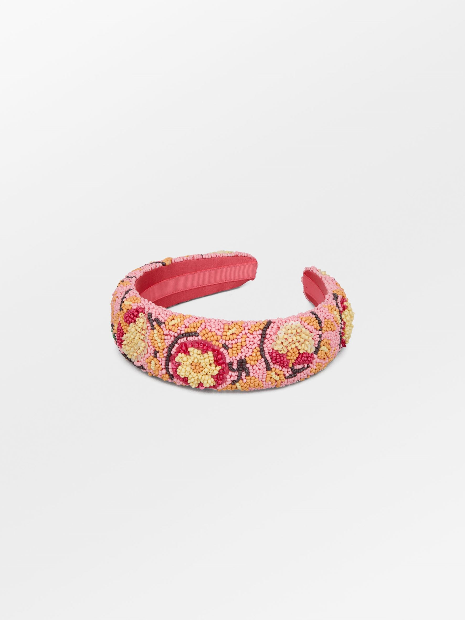 Becksöndergaard, Asflora Wide Beaded Hairbrace - Shell Pink, accessories, sale, sale, accessories, sale