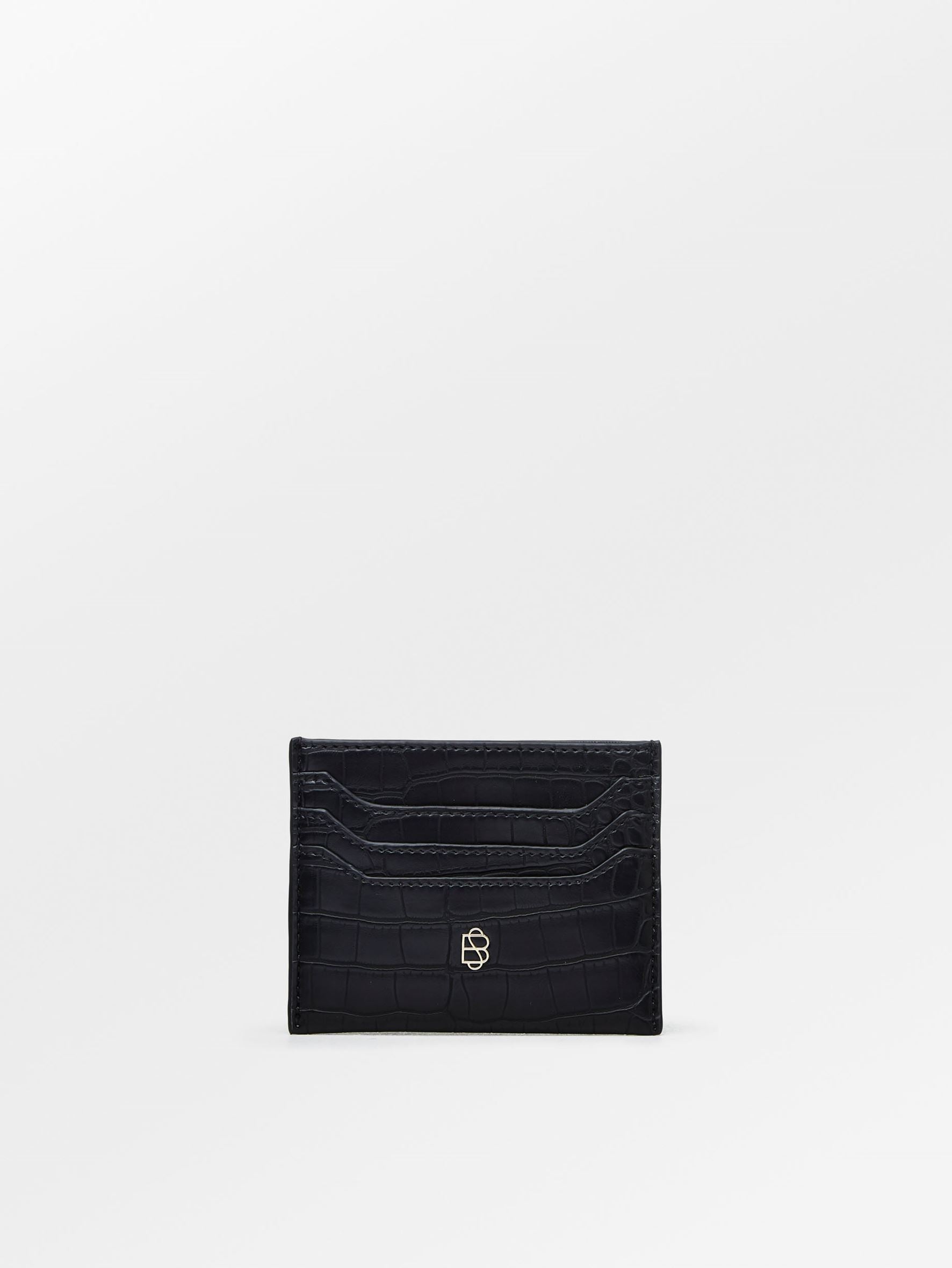 Solid Card Holder - Black OneSize BeckSöndergaard